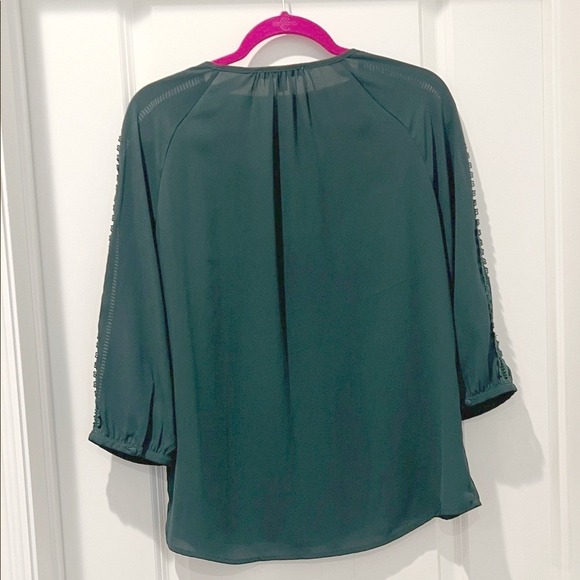 41 Hawthorn Elegant Forest Green Blouse - Picture 5 of 5